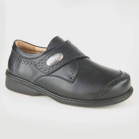 Portofino ND16308NER Black Velcro Shoes