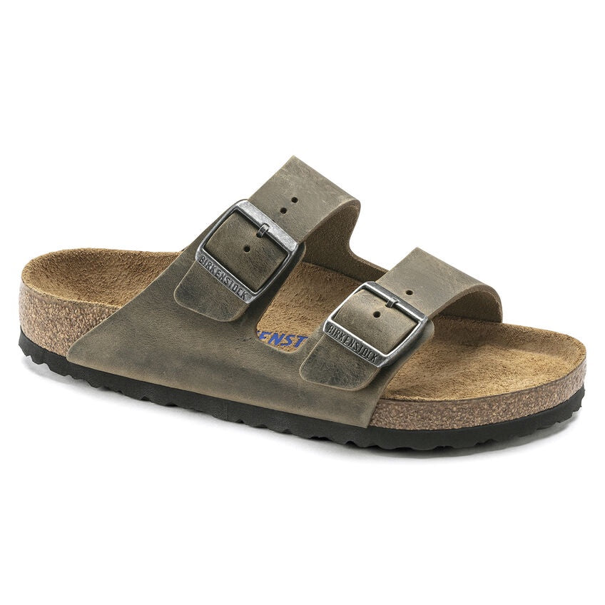 Birkenstock Arizona Soft Footbed Faded Khaki (W)(S)