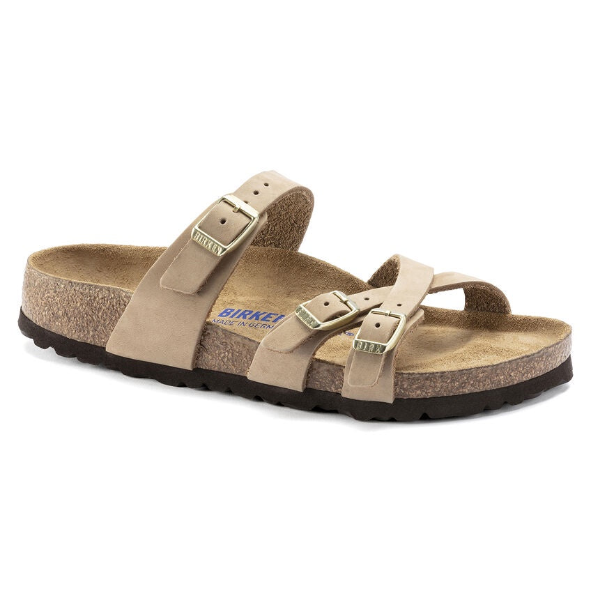 Birkenstock Franca Soft Footbed Nubuck Sandcastle (W)(S)