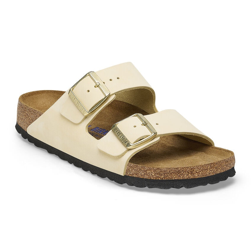 Birkenstock Arizona Soft Footbed Nubuck Ecru (R)(S)