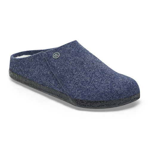 Birkenstock Zermatt Shearling Dark Blue Slipper (R)