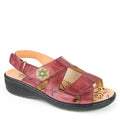 Portofino ND5596 Burgundy Stretch Slip On Sandal