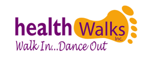 HealthWalks podiatry clinic and shoe store logo