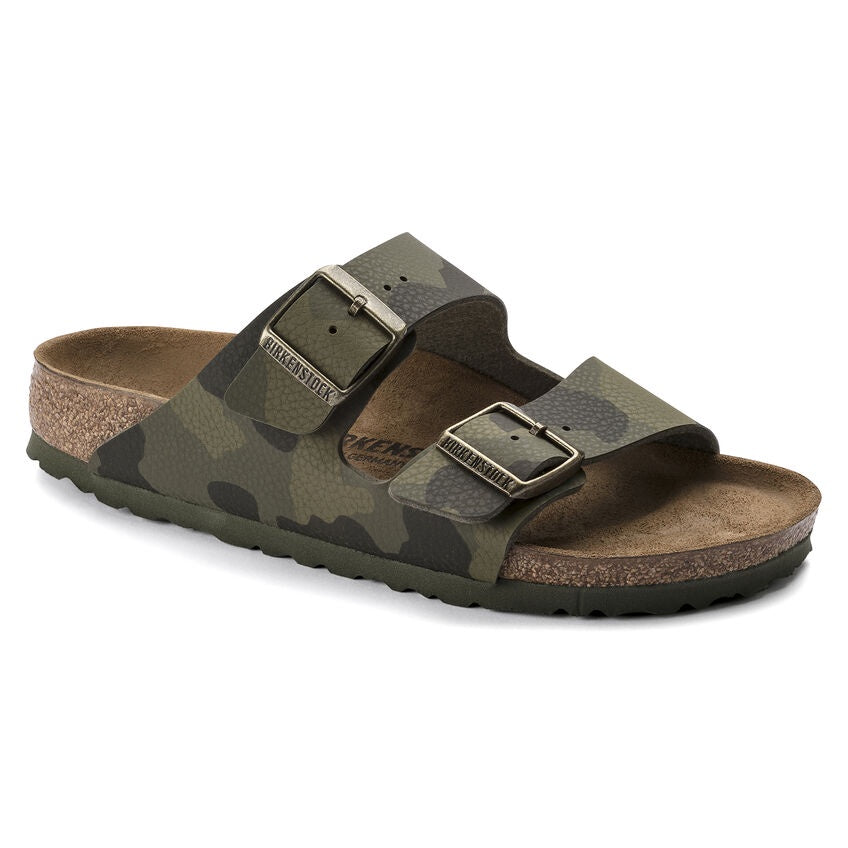 Birkenstock Arizona Desert Soil Camo Green Birko-Flor (W)(R)