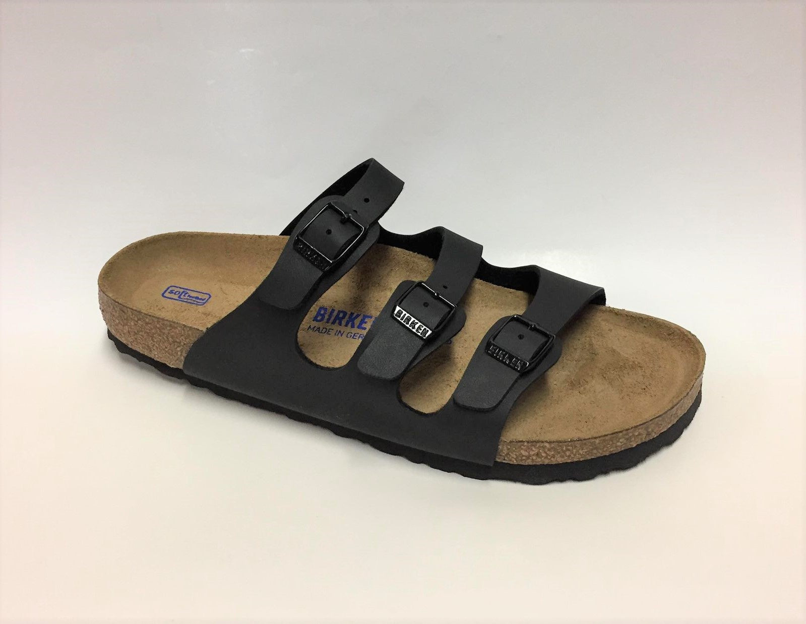Birkenstock Florida Soft Footbed Black Birko-Flor Narrow (N)(S)