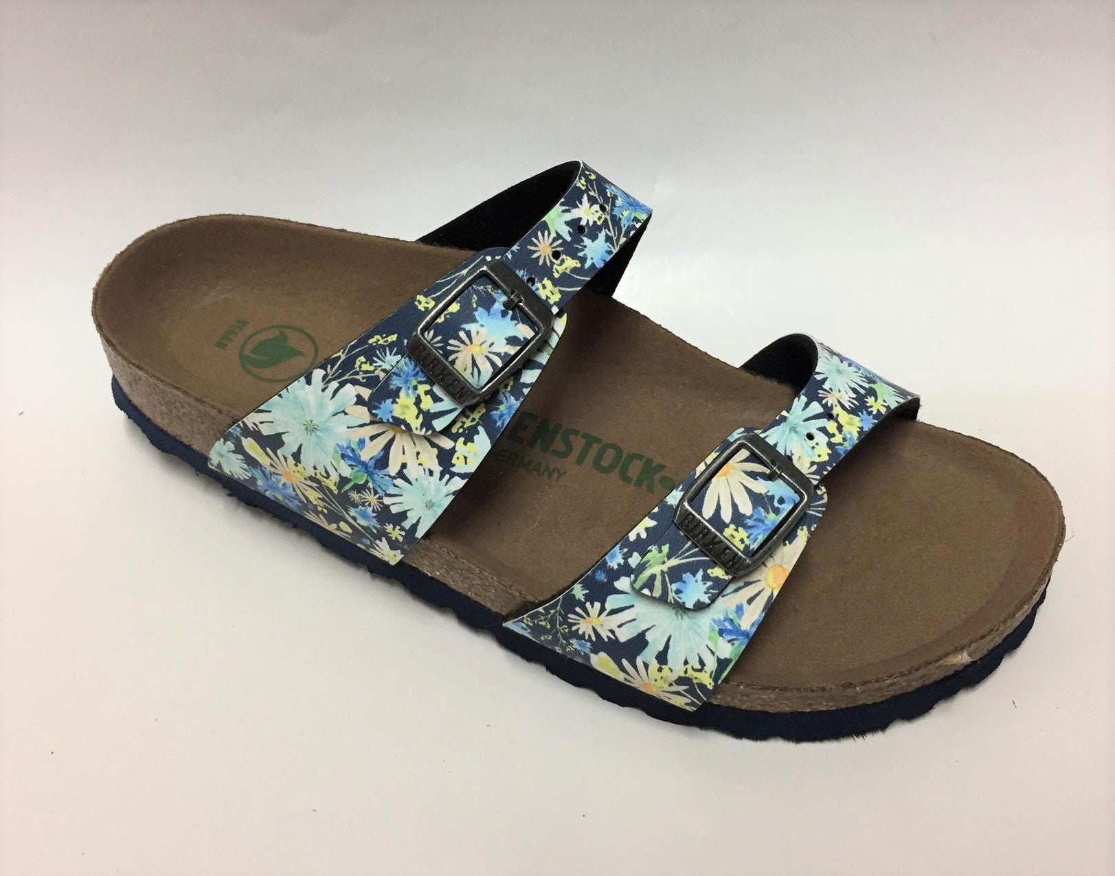 Birkenstock Sydney Birko-Flor Floral Blue VEG (N)(R)