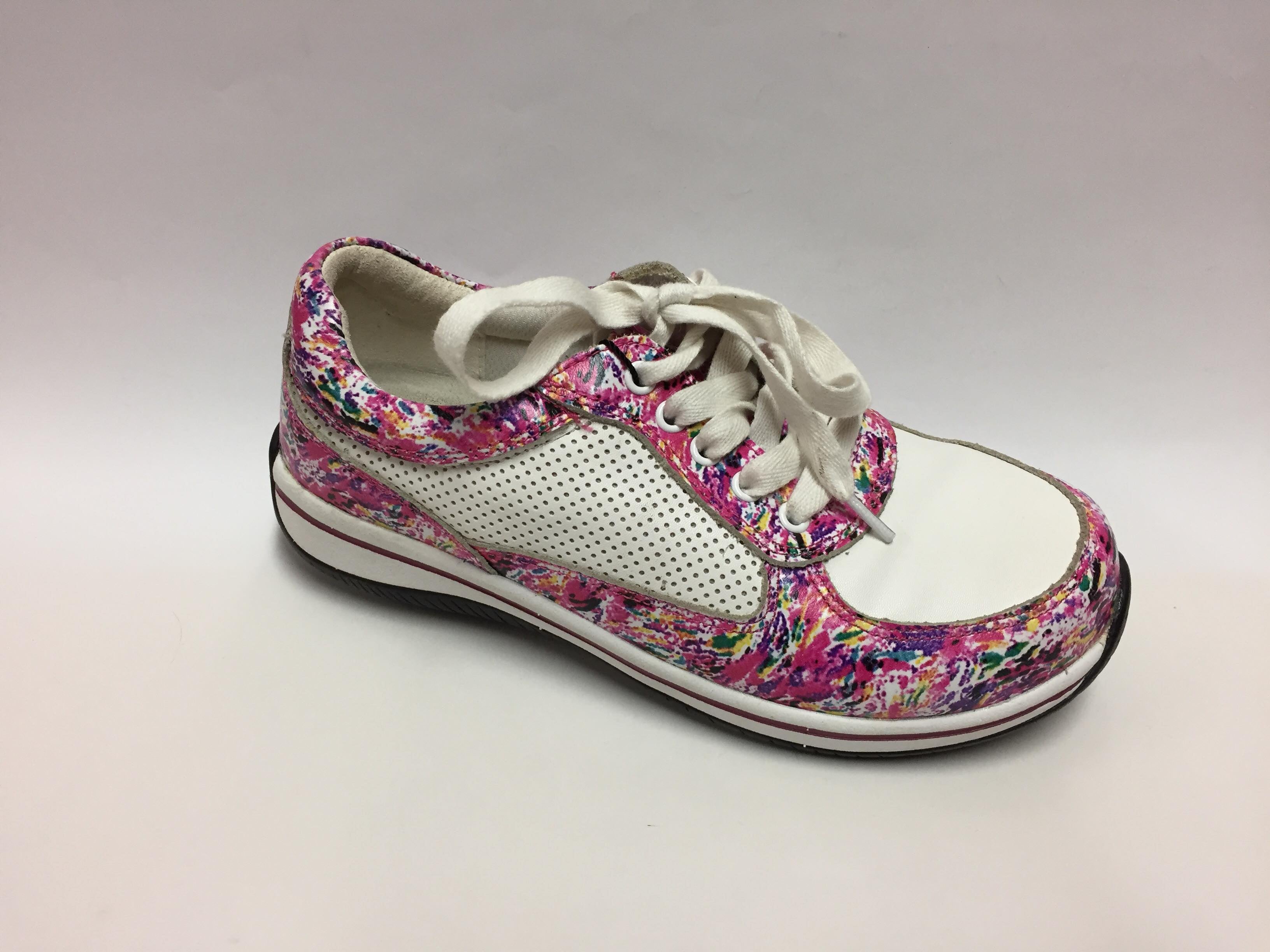 Alegria Cindi Lace Up Shoe Pink Swirl