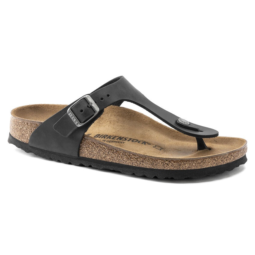 Birkenstock Gizeh NU Oiled Black (W)(R)