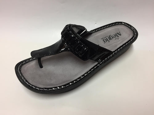 Alegria Car-101 Black Sandal Thong