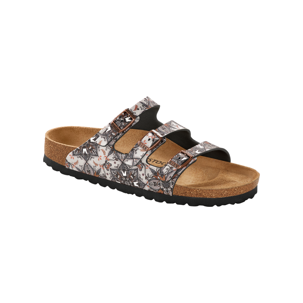 Birkenstock Florida Flowers Birko-Flor Navy (W)(R)
