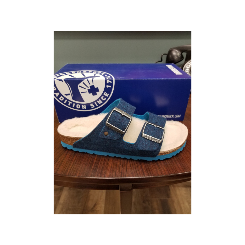 Size 38 only Birkenstock Arizona Doubleface Wool N R