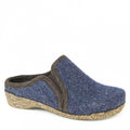 Portofino Navy Felt Slipper