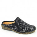 Portofino Black Stretch Slippers