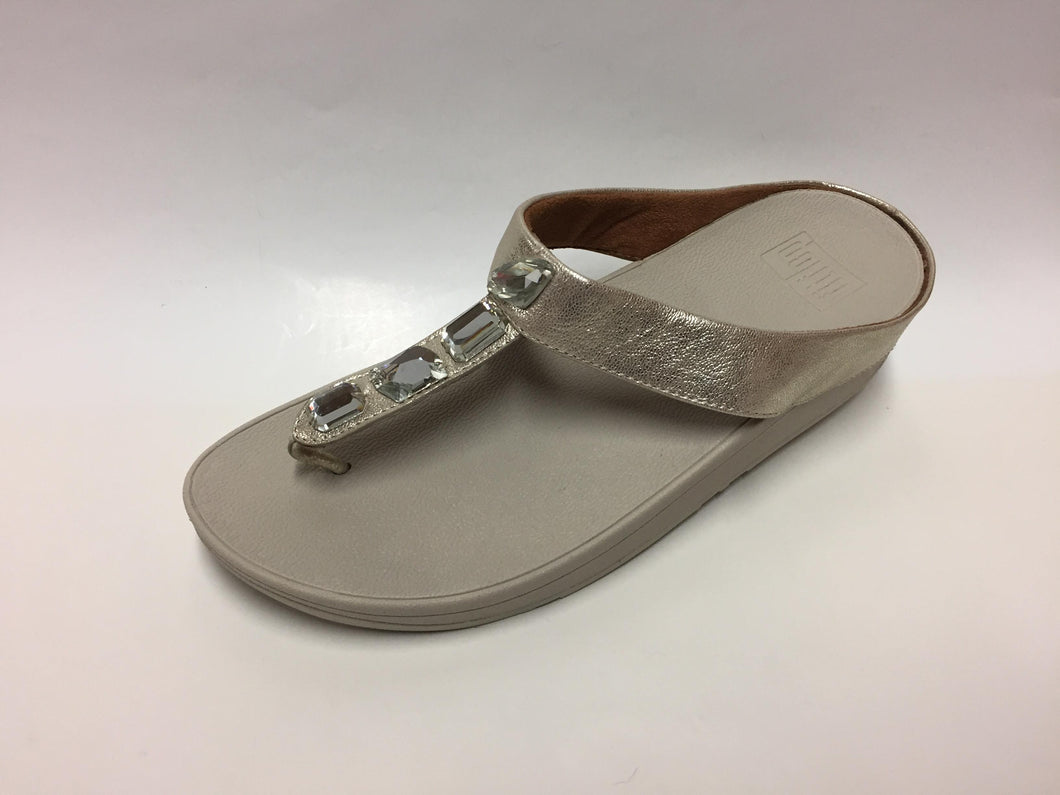 Fitflop Pietra White Gold Toe Thong